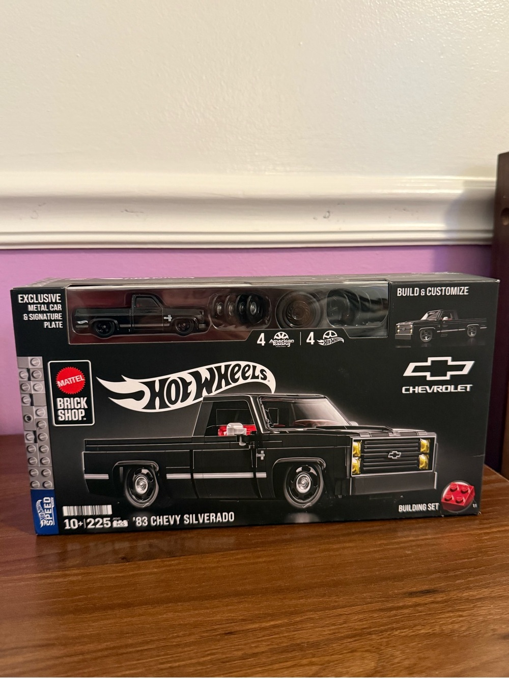 Mattel Brick Shop '83 Chevy Silverado Building Set - Black
